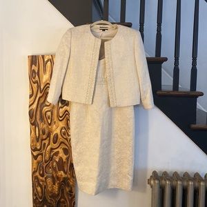 Tahari beige dress with jacket